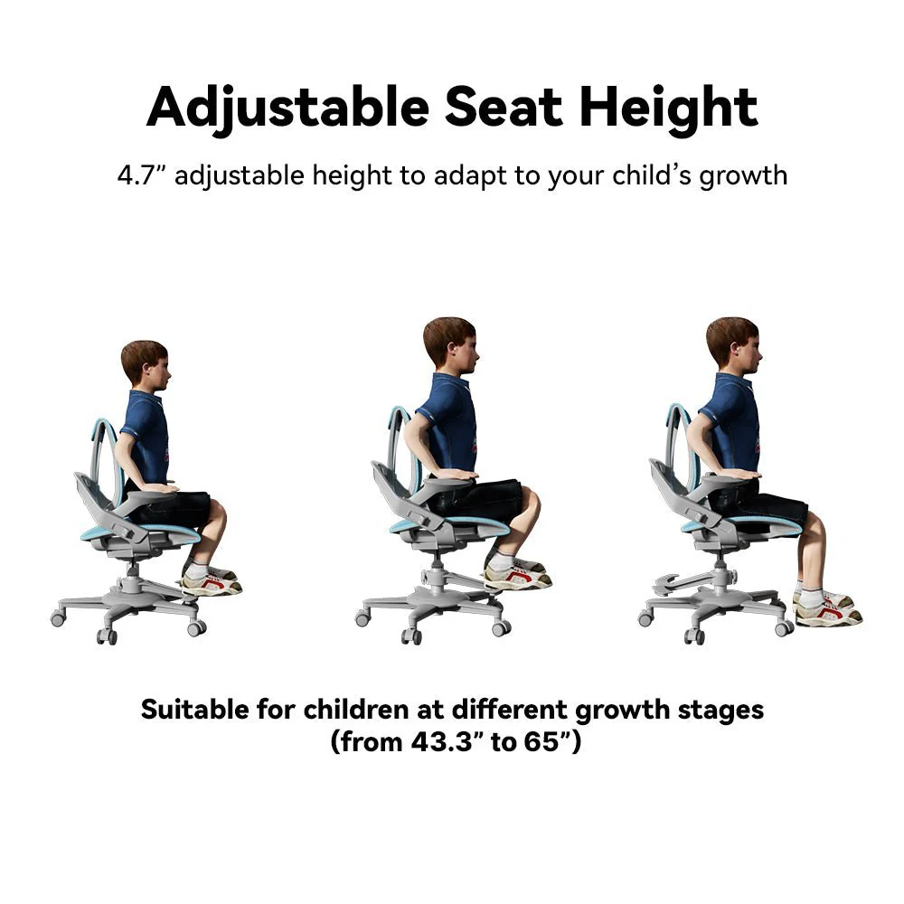 Hinomi Zee V2 Ergonomic Kids Study Desk Chair - Image 7