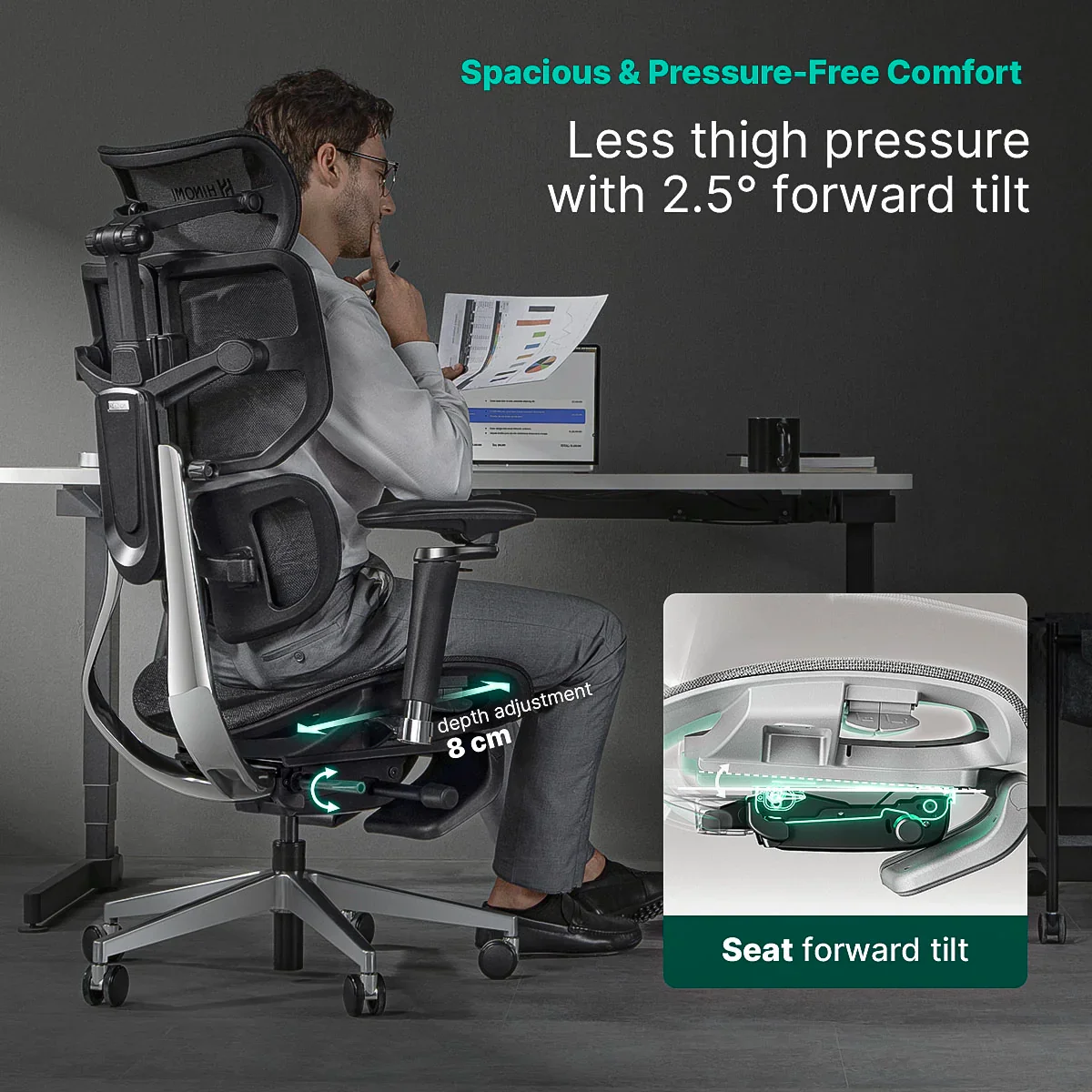 Hinomi X2 Pro Ergonomic Office Chair - Successor to X1 - Image 5